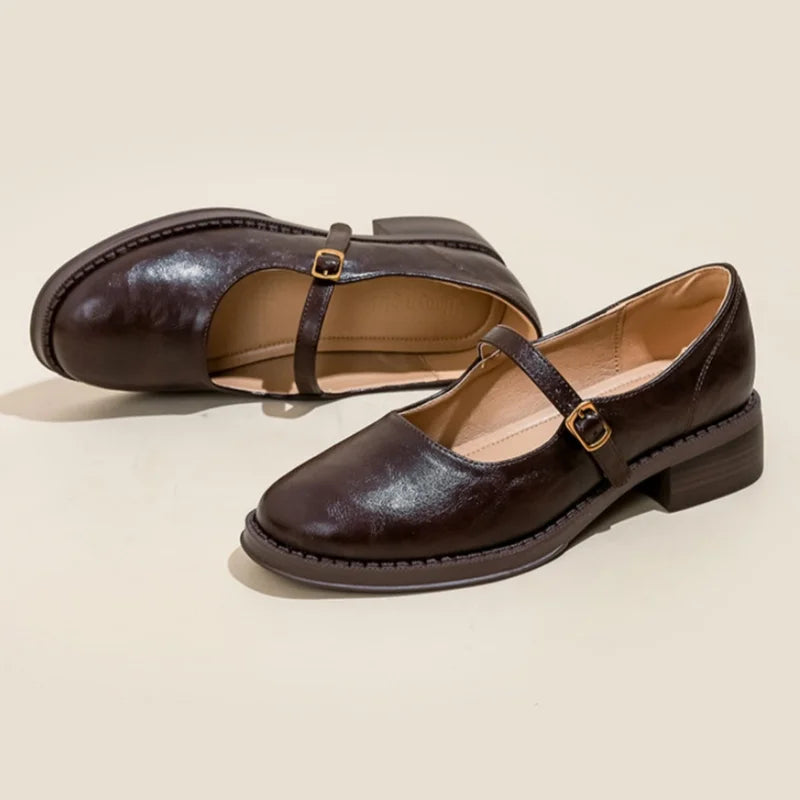 Perla Low Heel Mary Janes