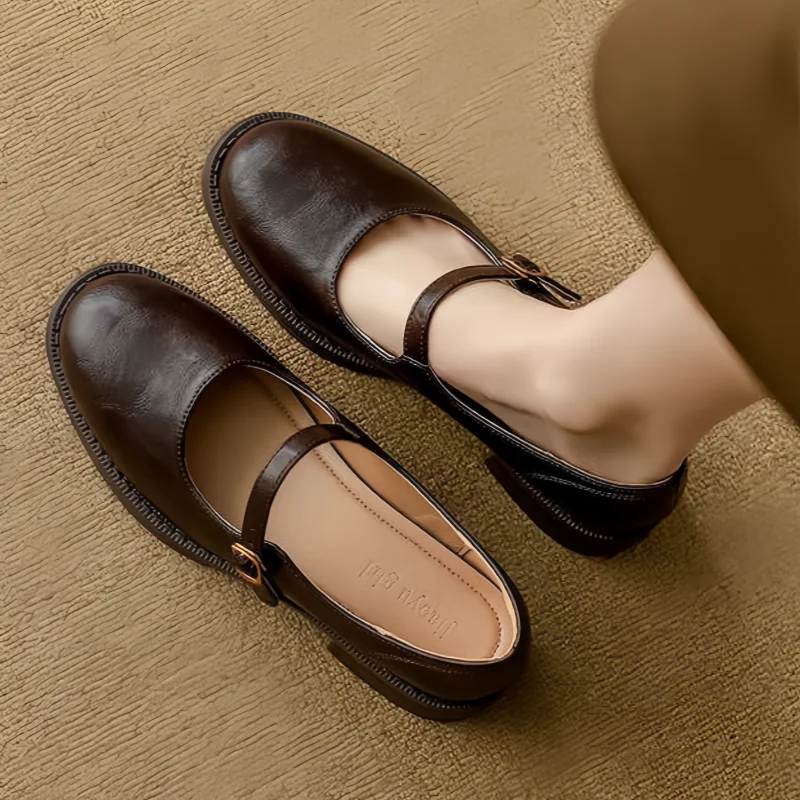 Perla Low Heel Mary Janes