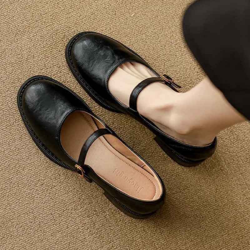 Perla Low Heel Mary Janes
